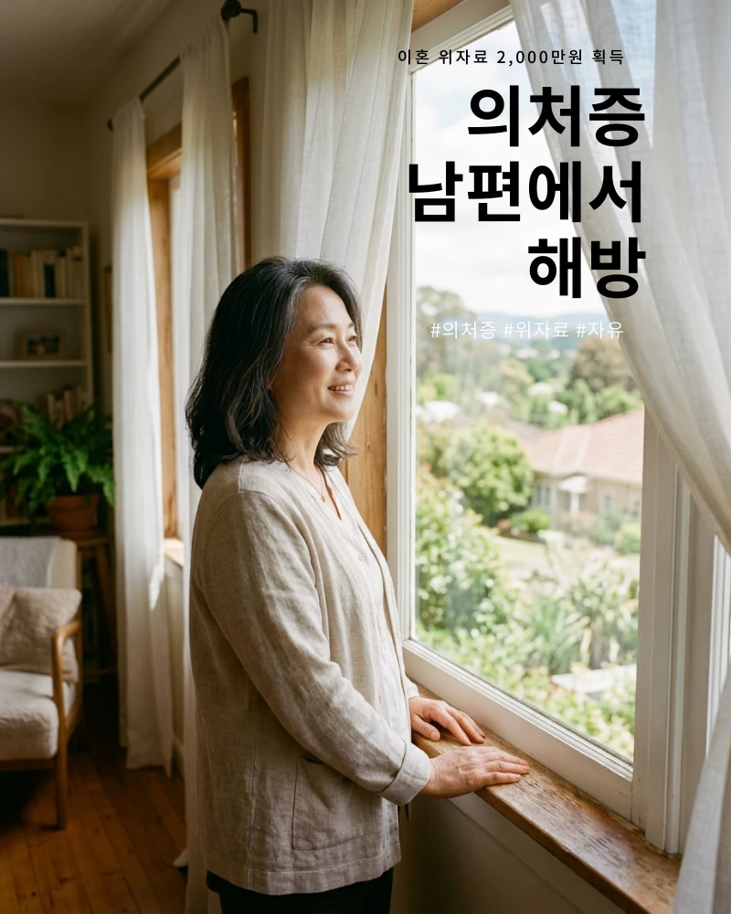 의처증 남편 이혼 위자료 2,000만원 판결