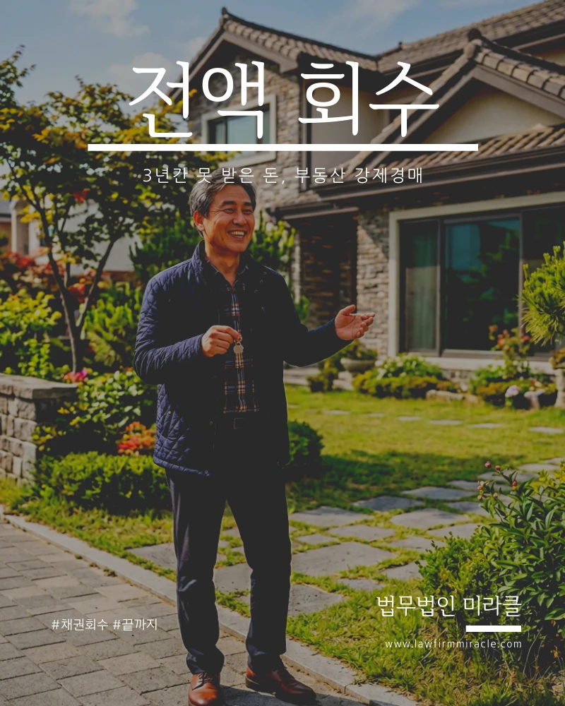 3년간 못 받은 돈 부동산 강제경매로 전액 회수