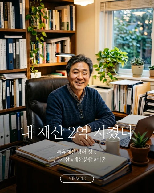 특유재산 지켜 2억 넘게 재산분할 성공